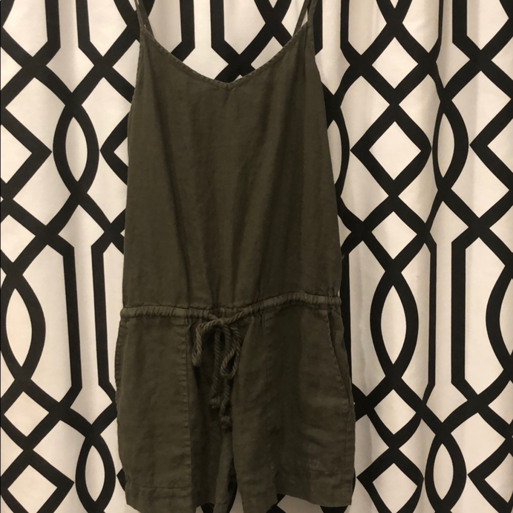 Lou & Grey Khaki Romper